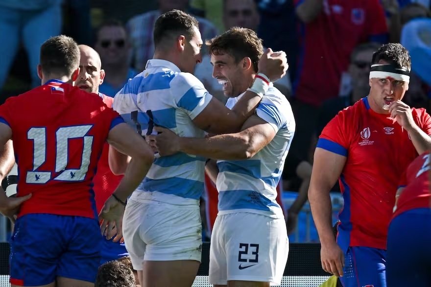 Los Pumas golearon a Chile y ya piensan en Japón, su próximo escollo para llegar a los cuartos de final