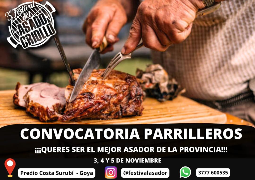 Turismo: NOVIEMBRE TRAE A GOYA OLOR A ASADO, MÚSICA Y CONCURSO DE ASADORES