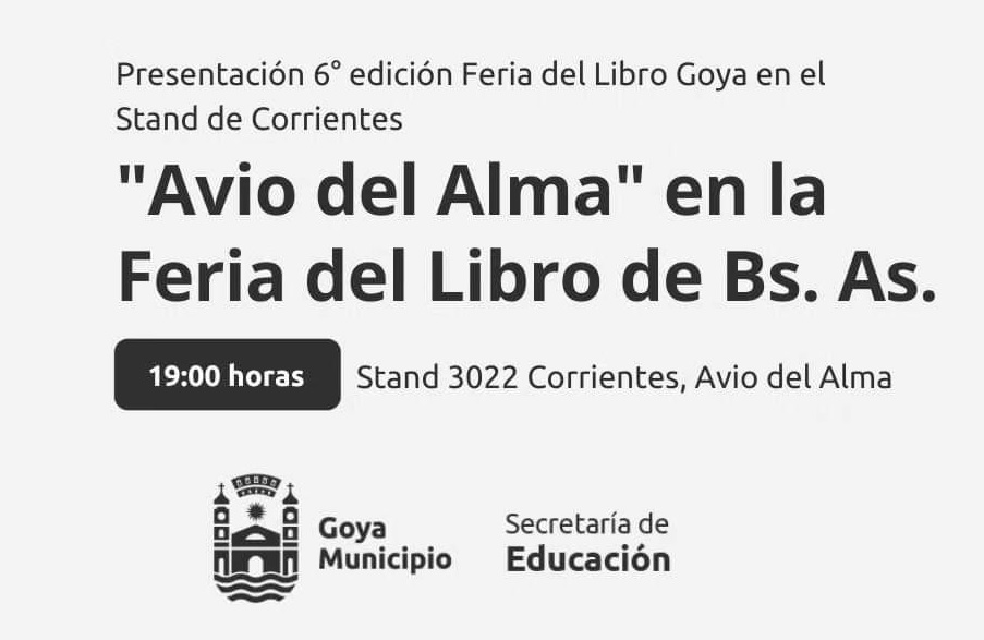 En La Rural: “AVIO DEL ALMA” EN LA FERIA DEL LIBRO BUENOS AIRES