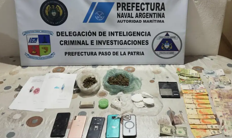 Golpe al narcomenudeo: Prefectura desbarató un búnker de drogas en Paso de la Patria