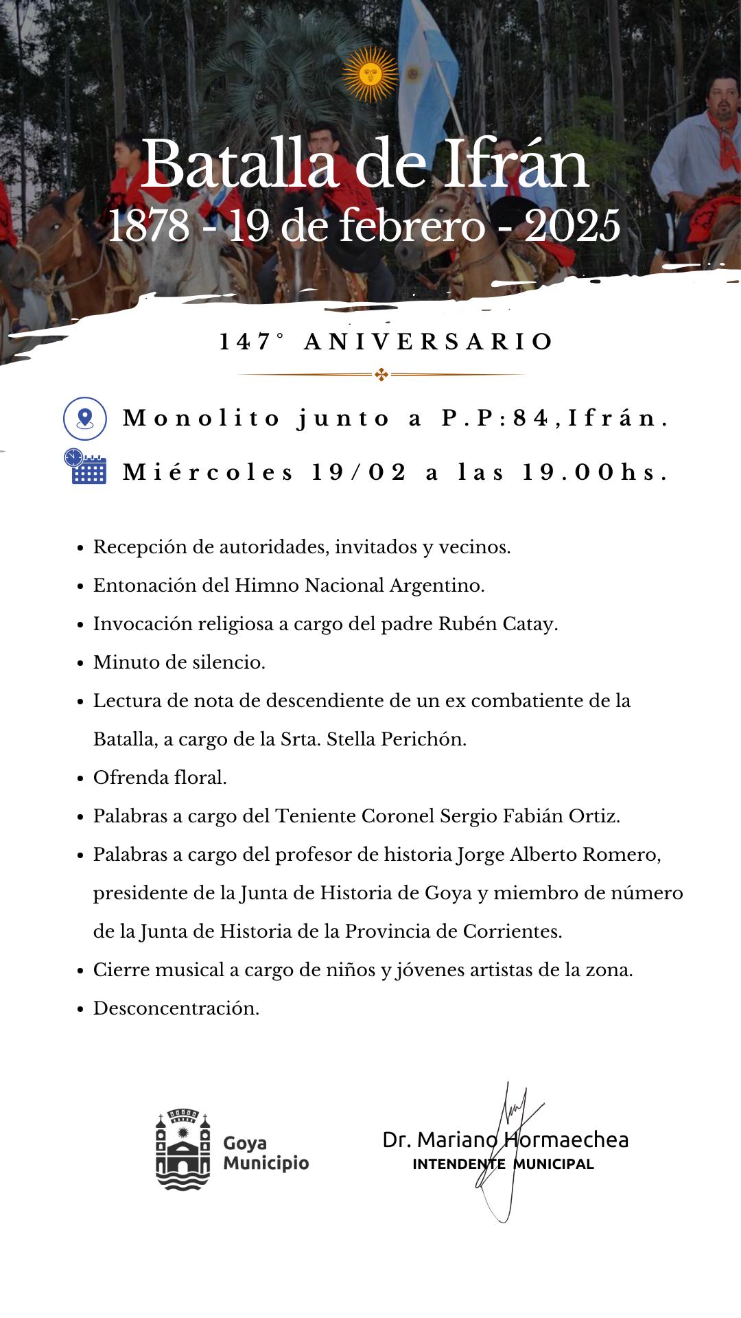 147º ANIVERSARIO DE LA BATALLA DE IFRÁN