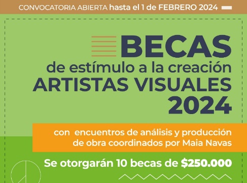 Becas estímulo: un jurado de especialistas seleccionará a los artistas visuales