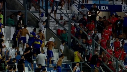 boca vs ind incidentes