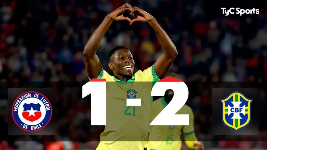 Brasil volvió al triunfo en Eliminatorias Sudamericanas con una agónica victoria sobre Chile