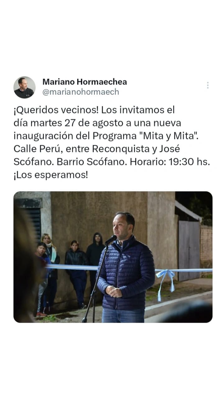 MITA Y MITA SE AFIANZA VÍNCULO DE RECIPROCIDAD ENTRE VECINOS Y MUNICIPIO