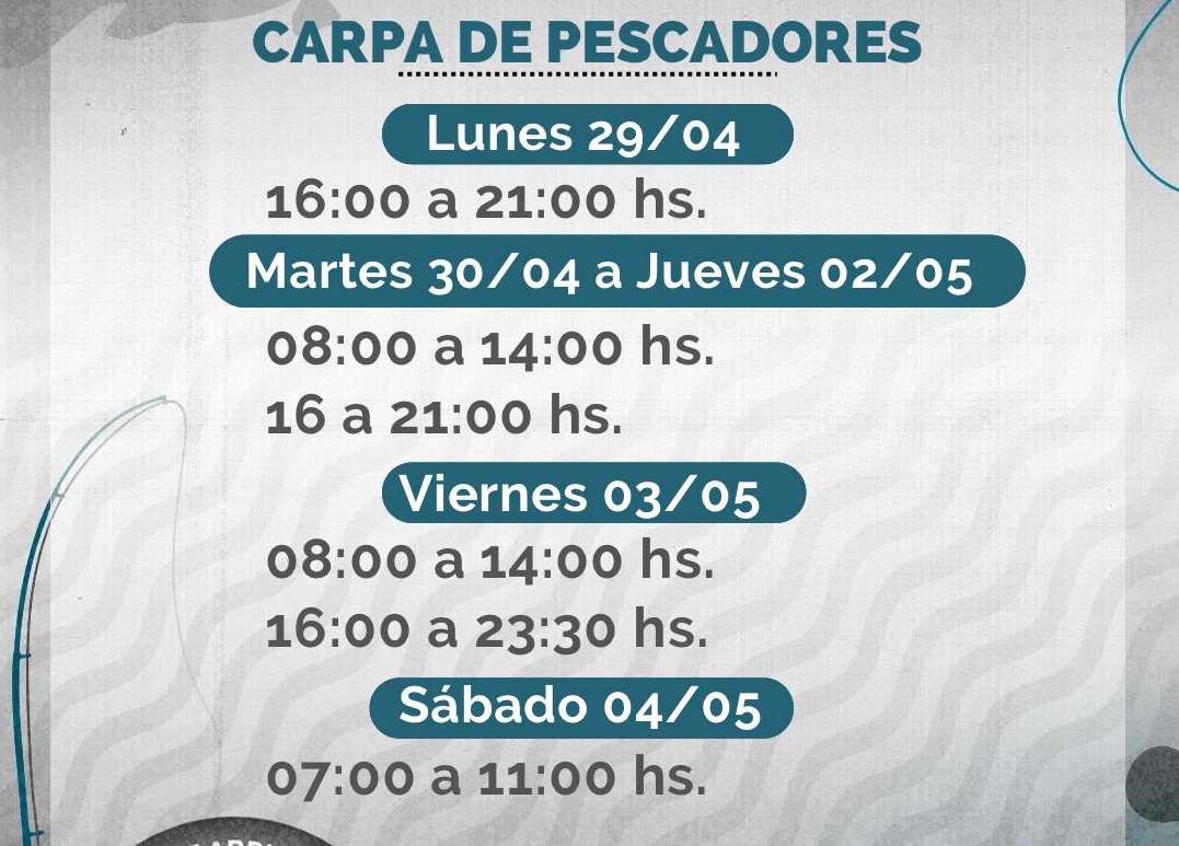 COMIENZA A FUNCIONAR LA CARPA DE PESCADORES EN PLAYA "EL INGÁ"