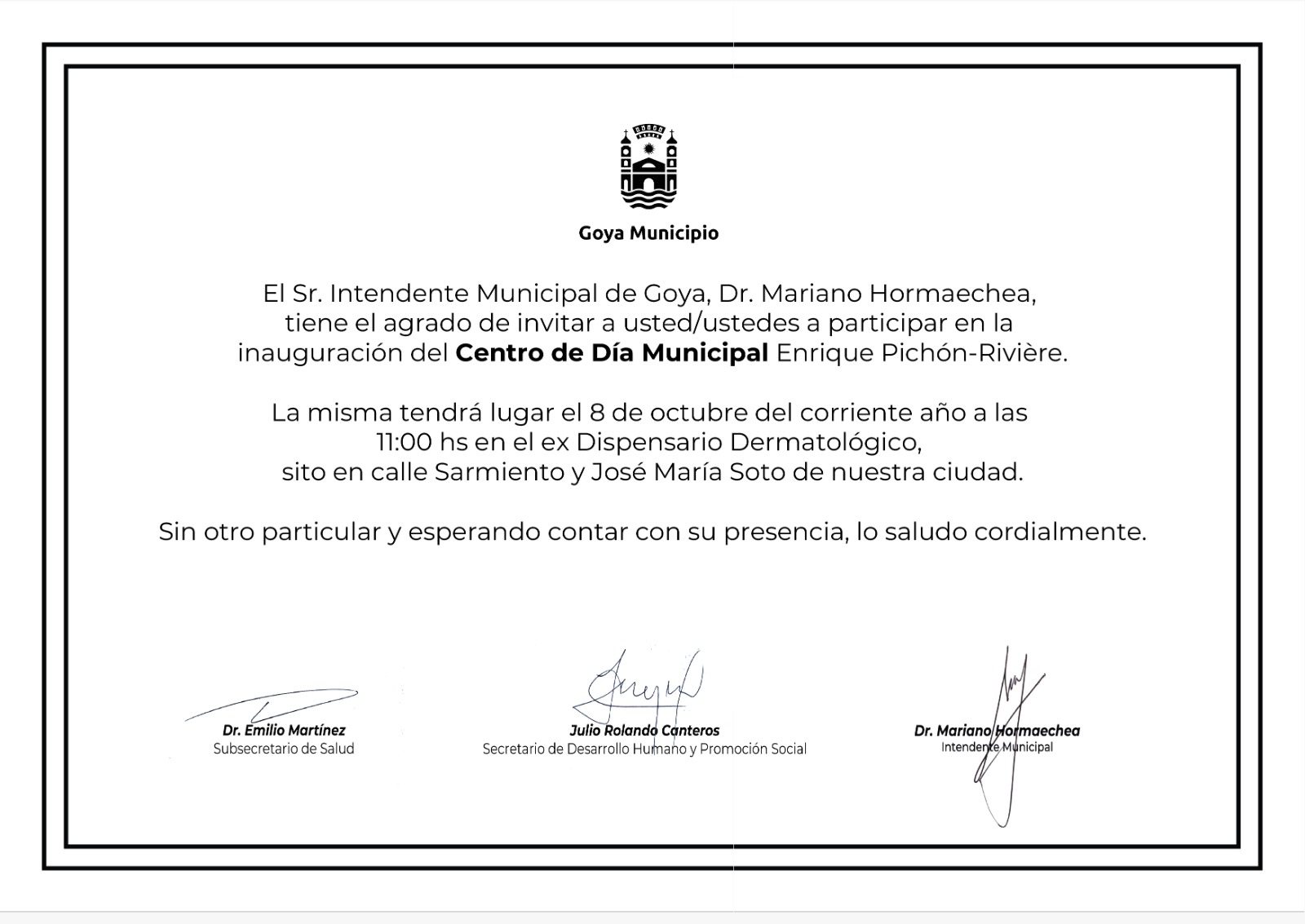 CENTRO DE DIA MUNICIPAL: ENRIQUE PICHON-RIVIERE