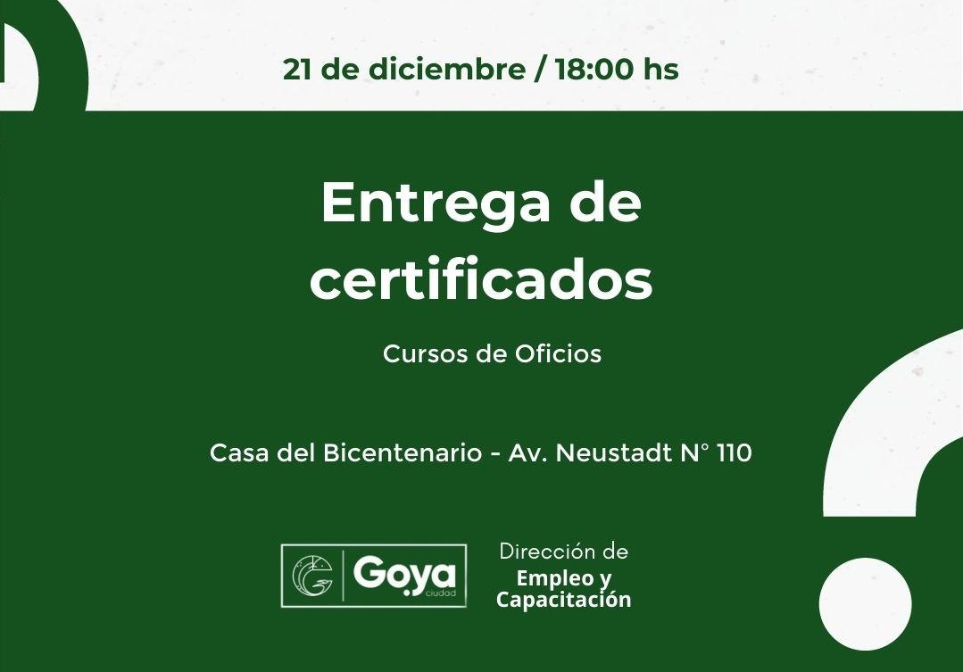 Promoción Social: HOY MARTES EN CLUB UNIÓN SE ENTREGAN CERTIFICADOS A TALLERES DE OFICIOS BARRIALES