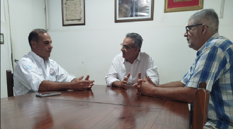 EL INTENDENTE DE LAVALLE HUGO PERROTTA RECIBIÓ EN SU DESPACHO AL PRESIDENTE DE COMUPE