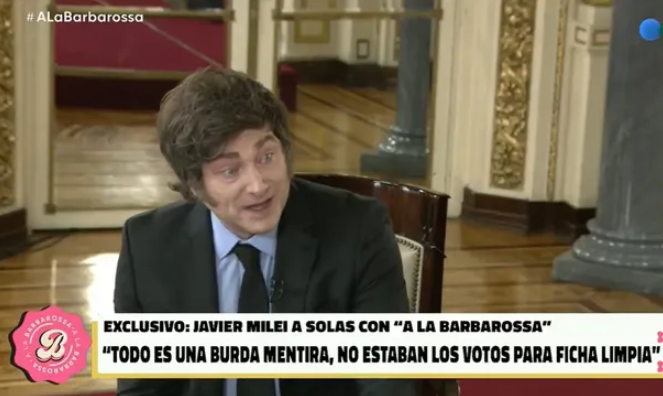 Javier Milei denunció un acuerdo entre Mauricio Macri y Cristina Kirchner por Ficha Limpia