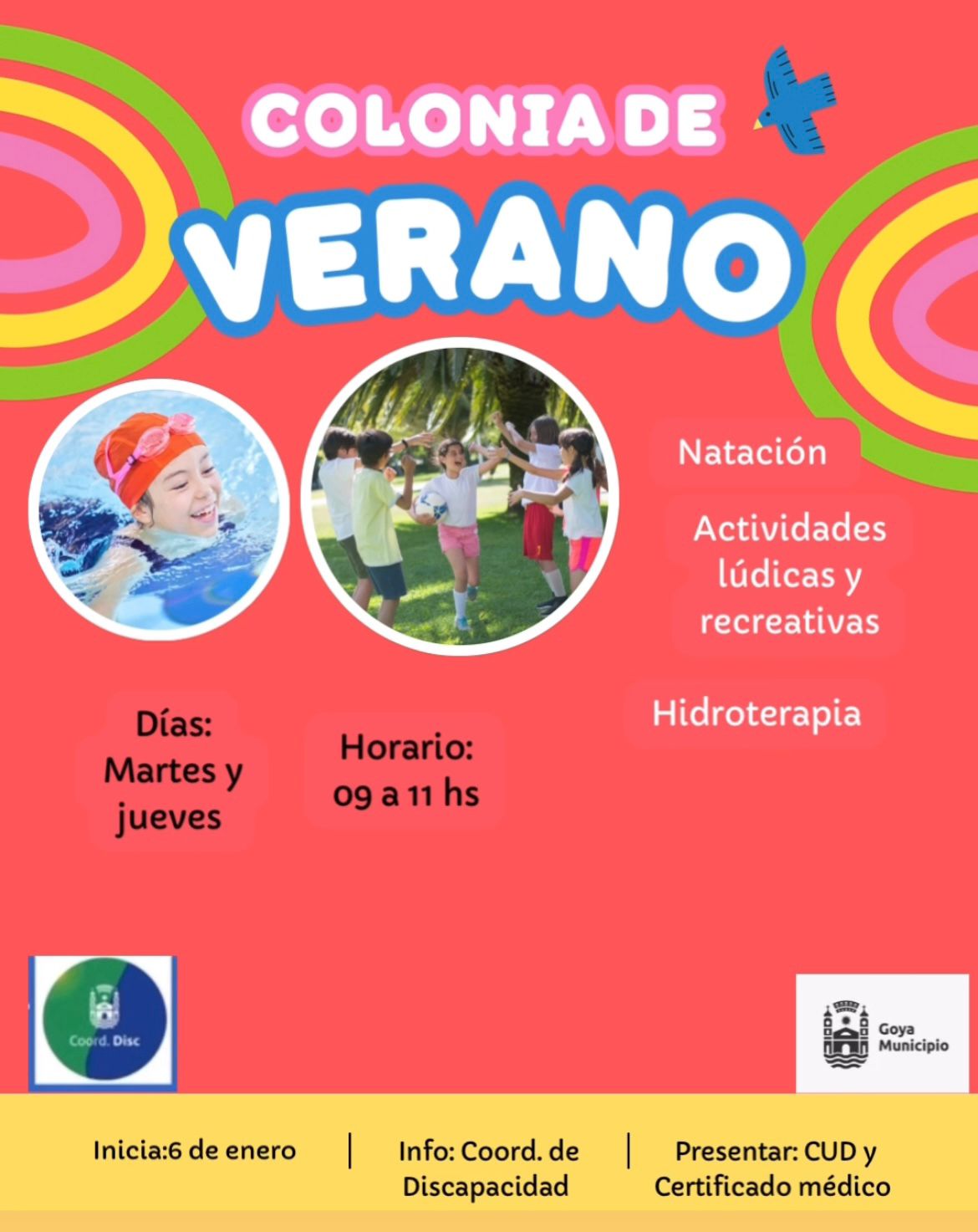 LA COORDI A LA PILETA