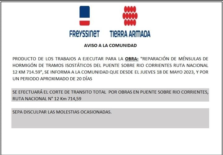 Cierran nuevamente el puente Santa Rosa