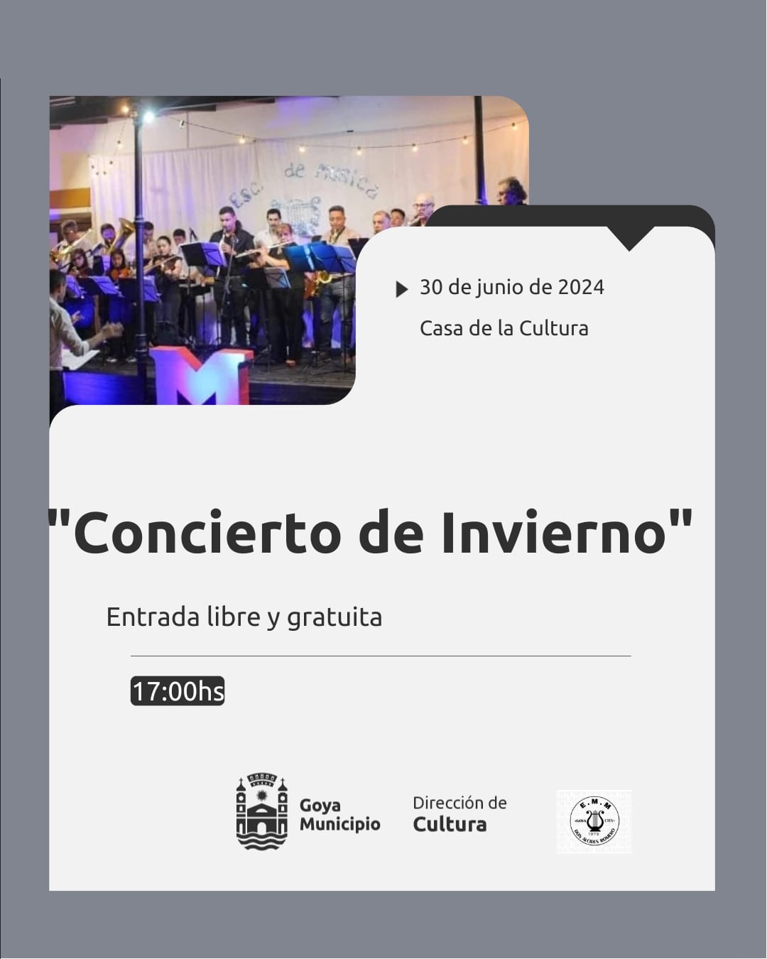 ESTA TARDE, HABRA UN “CONCIERTO DE INVIERNO” EN GOYA