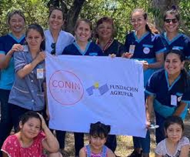 ESTA MAÑANA  MUNICIPALIDAD Y CONIN ORGANIZARON UNA JORNADA RECREATIVA Y CONTROL DE SALUD PARA NIÑOS Y EMBARAZADAS EN GOYA