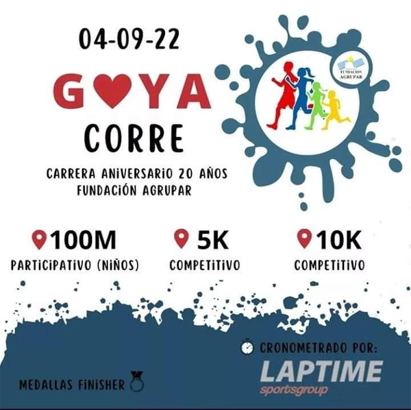 FUNDACIÓN AGRUPAR ORGANIZA 2ª EDICIÓN DEL GOYA CORRE DE RUNNING