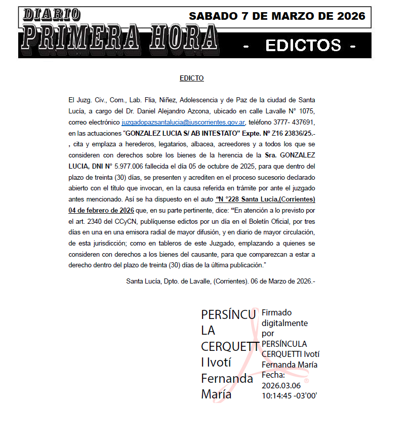 de lucia ostolaza dia 1