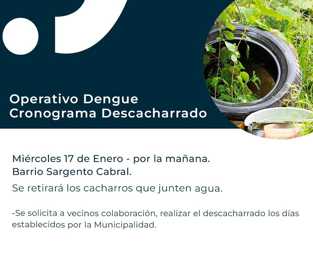 MUNICIPALIDAD DESPLIEGA OPERATIVO DENGUE CON CRONOGRAMA DE DESCACHARRADO