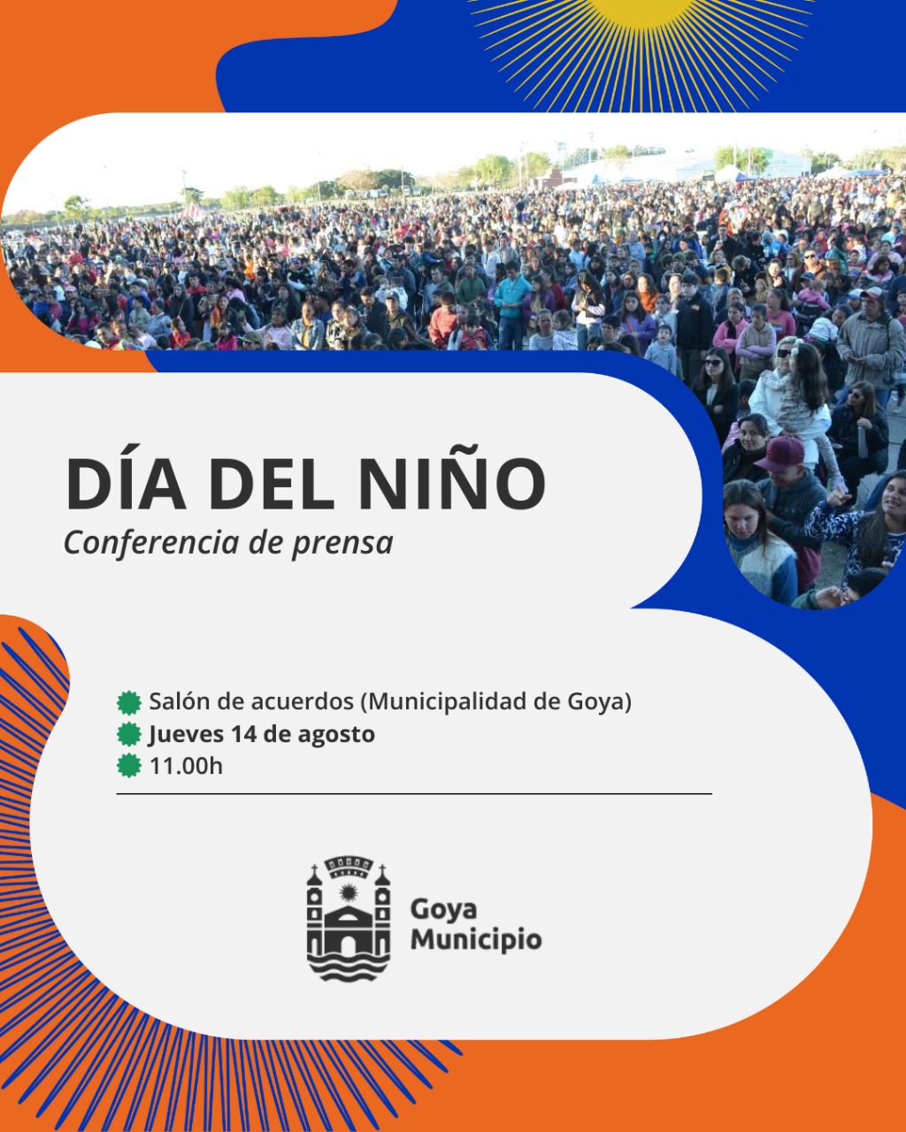 LANZAMIENTO OFICIAL DEL FESTEJO DEL "DÍA DEL NIÑO" EN GOYA