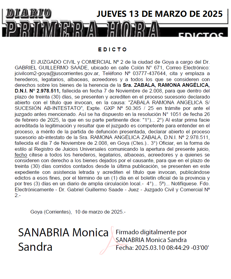 edicto dures dia 1