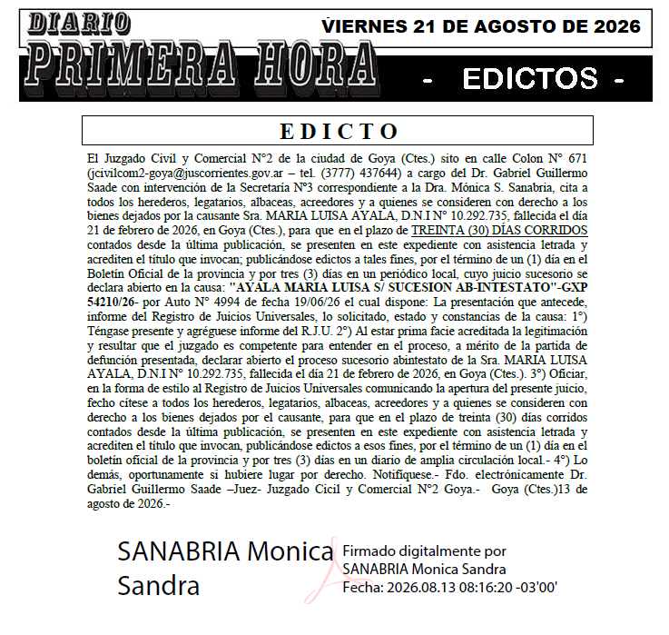 edicto ramoss dia 1