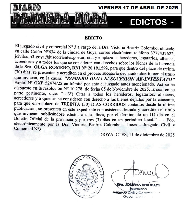 edicto zenon dia 1