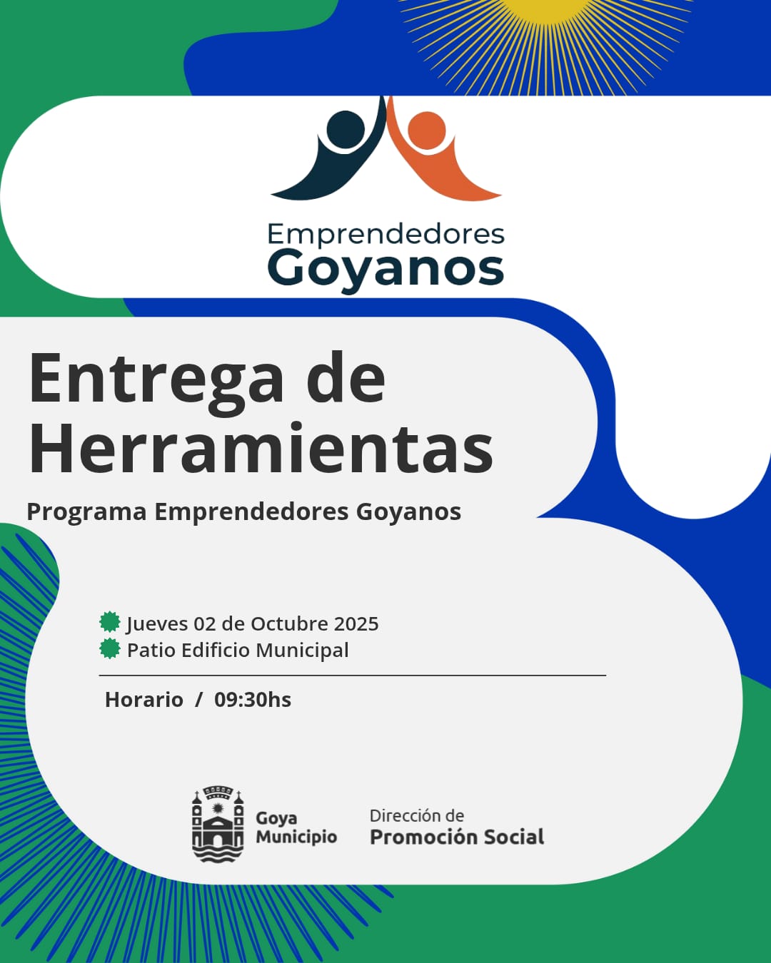 PROGRAMA “EMPRENDEDORES GOYANOS”: NUEVA ENTREGA DE HERRAMIENTAS A EMPRENDEDORES