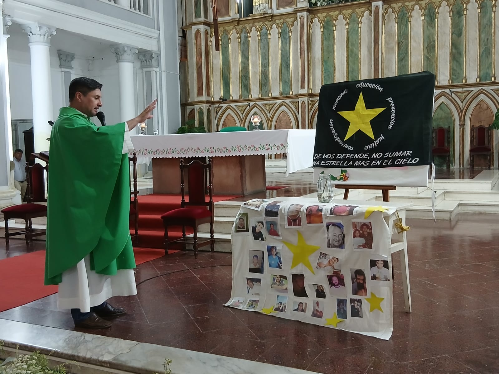 LUZ DE ESPERANZA Y LLAMADO A LA VIDA: MISA EN RECUERDO DE LAS VÍCTIMAS DEL TRÁNSITO EN GOYA