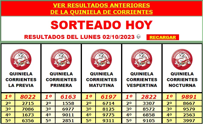 Extractos Loteria