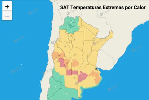 Argentina enfrenta olas de calor extremas: la mitad del país sufre temperaturas récord