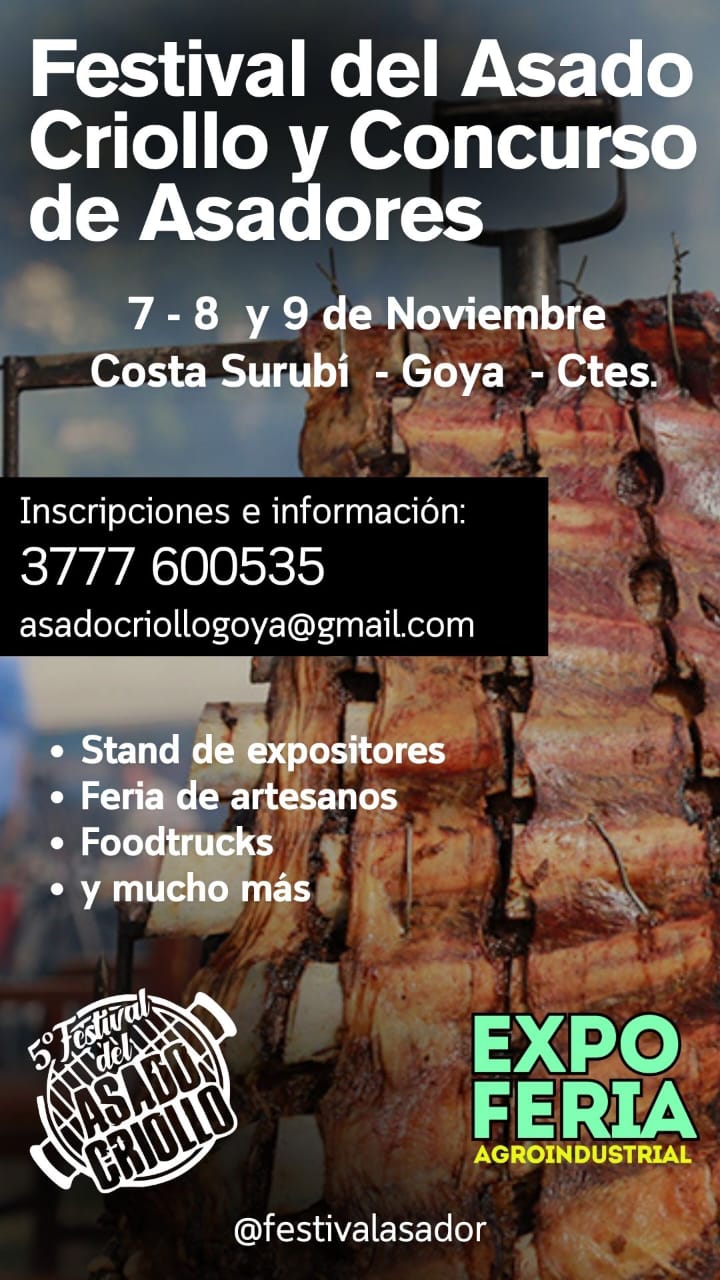 GOYA APRONTA ESTACAS Y PARRILLAS PARA SER SEDE DEL 5° CONCURSO PROVINCIAL DE ASADORES