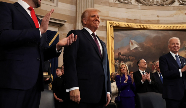 "Nunca hay que rendirse": las emotivas palabras de Donald Trump el día de su asunción presidencial