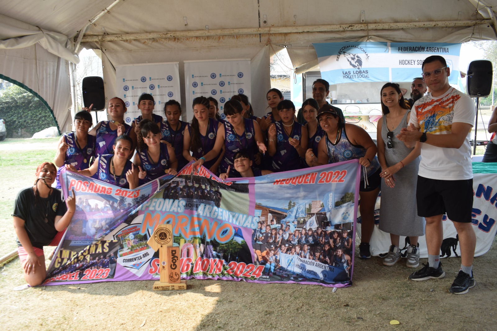 CAMPEONATO NACIONAL DE HOCKEY SOCIAL: LAS CHICAS DE MORENO BUENOS AIRES REVALIDARON SU TÍTULO EN EL TORNEO DE GOYA 