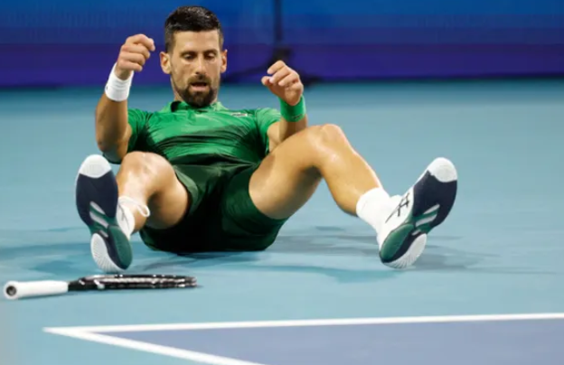 La extraña lesión de Novak Djokovic que dio qué hablar en la definición del Masters 1000 de Miami