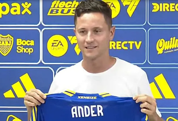 Ander Herrera cautivó en su presentación en Boca: un mensaje de Paredes y su sueño cumplido