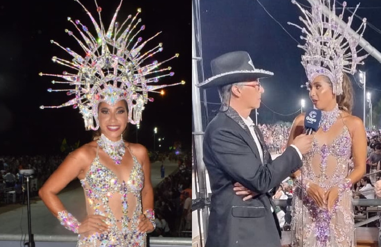 REINA DE PORAMBÁ: DANIELA VALLEJOS, BRILLO Y PASIÓN EN LA ÚLTIMA NOCHE LOS CARNAVALES GOYANOS 2026