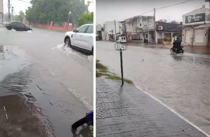 TEMPORAL EN GOYA: 100 MILÍMETROS DE LLUVIA DEJAN CALLES INUNDADAS