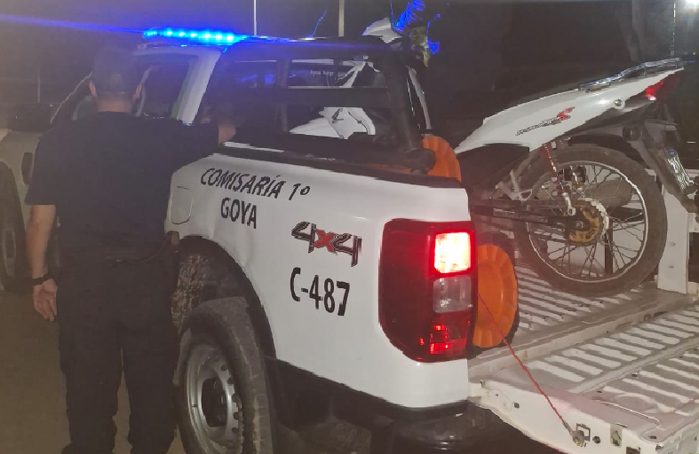 POLICÍA DE LA PROVINCIA DE CORRIENTES LOGRÓ RECUPERAR UNA MOTOCICLETA