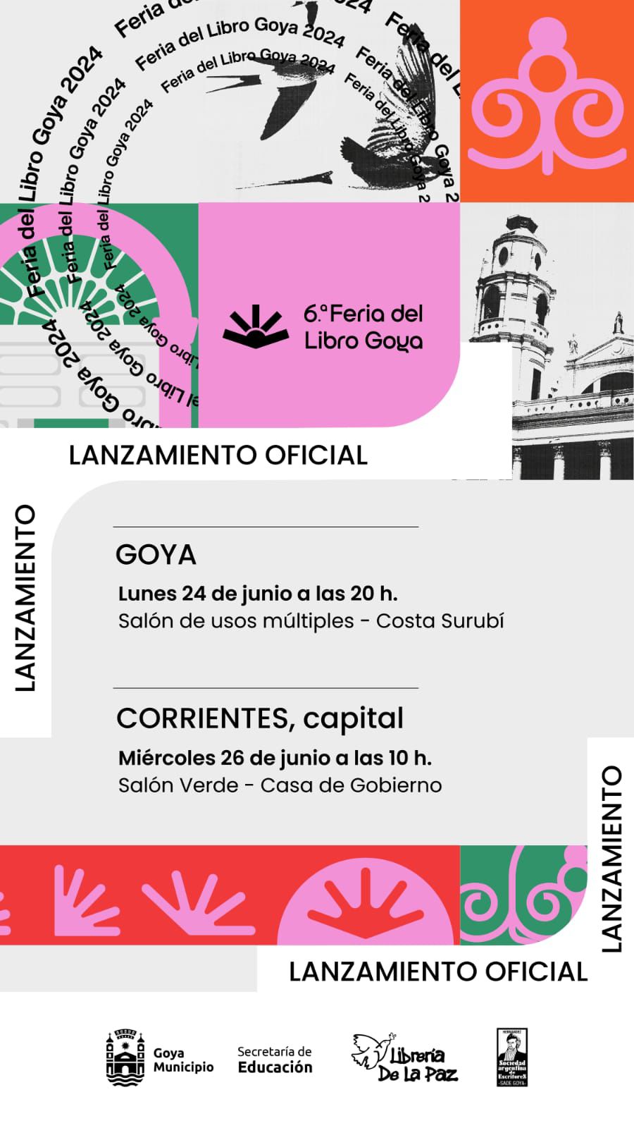 EN CASA DE GOBIERNO ESTE MIÉRCOLES SE REALIZARÁ EL LANZAMIENTO OFICIAL DE LA 6° FERIA DEL LIBRO GOYA