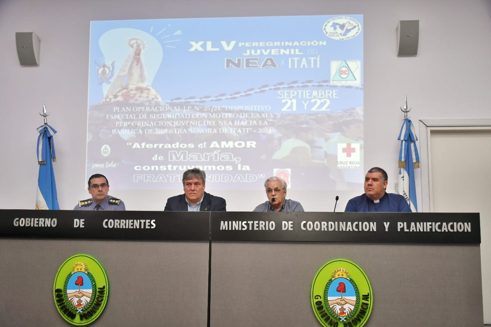 El Gobierno provincial presentó el operativo de seguridad para la XLV Peregrinación Juvenil del NEA a Itatí