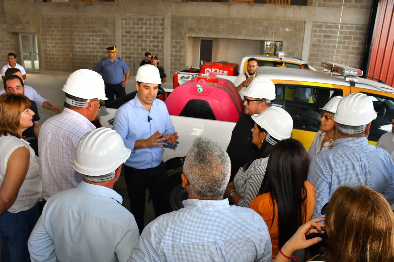 Valdés recorrió en Paso de los Libres obras en ejecución con recursos provinciales