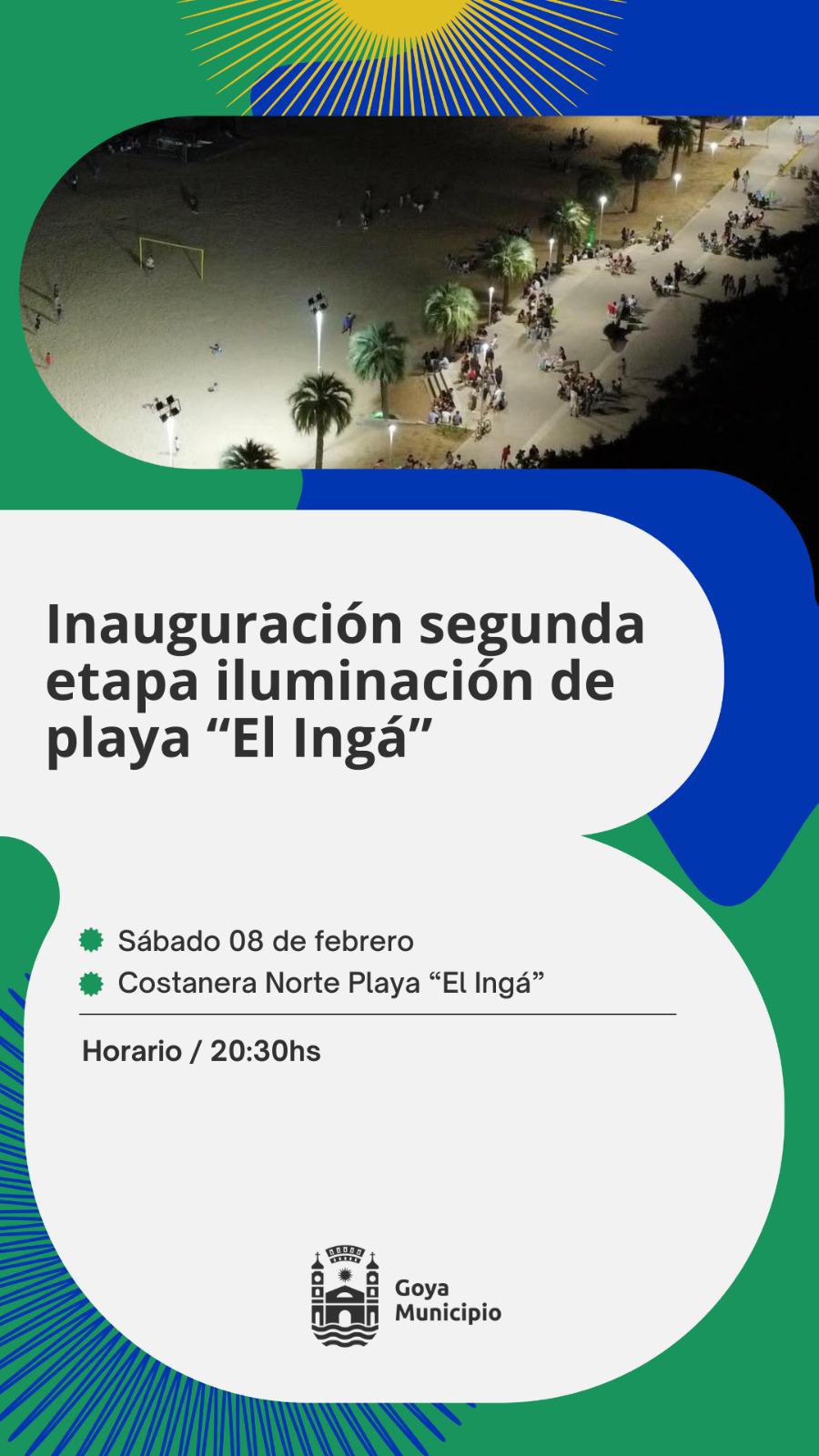INAUGURACIÓN DE LA SEGUNDA ETAPA DE ILUMINACIÓN EN PLAYA “EL INGA”