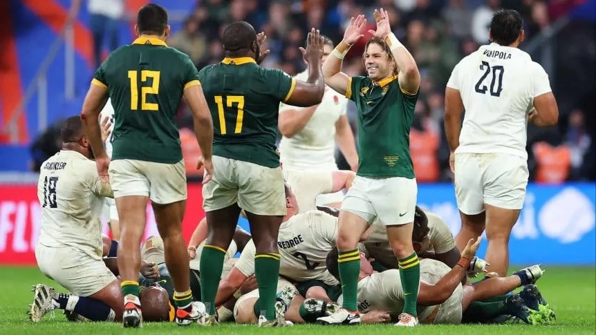 Sudáfrica le ganó un partidazo a Inglaterra y jugará la final del Mundial de Rugby. 