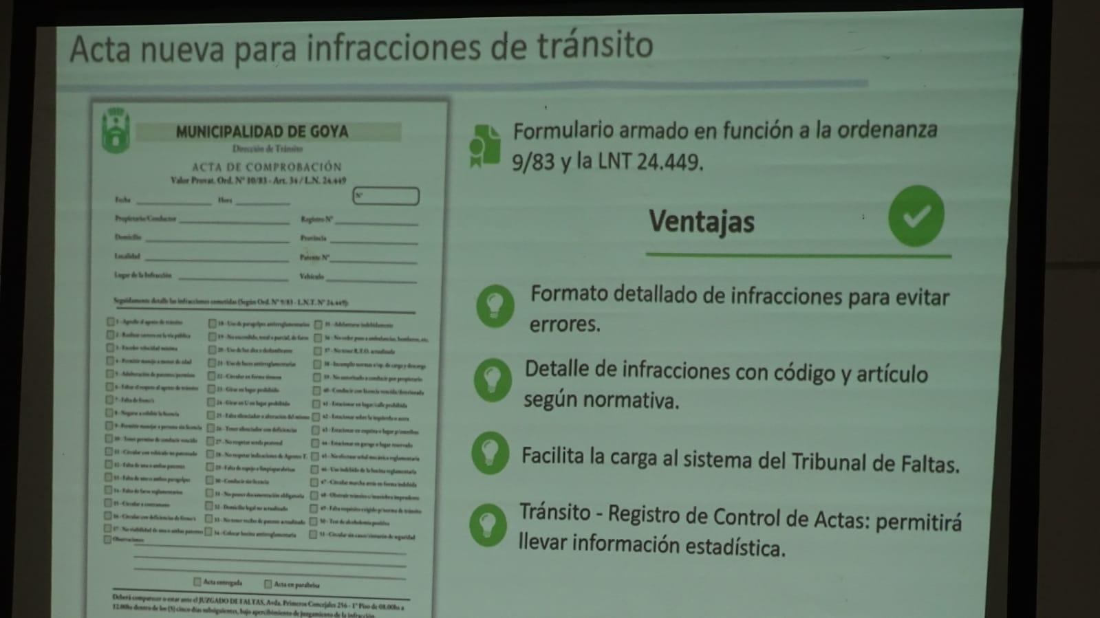 INNOVACIÓN EN LA GESTIÓN VIAL: PRESENTACIÓN DE UN NUEVO ACTA PARA INFRACCIONES DE TRÁNSITO