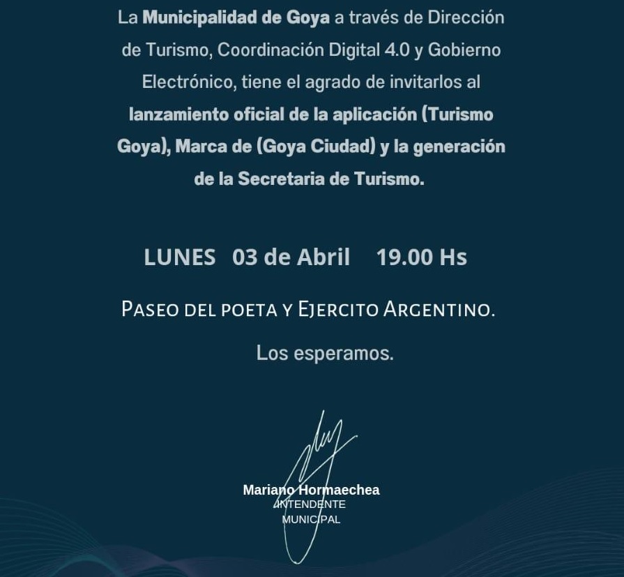 invitacion turismo