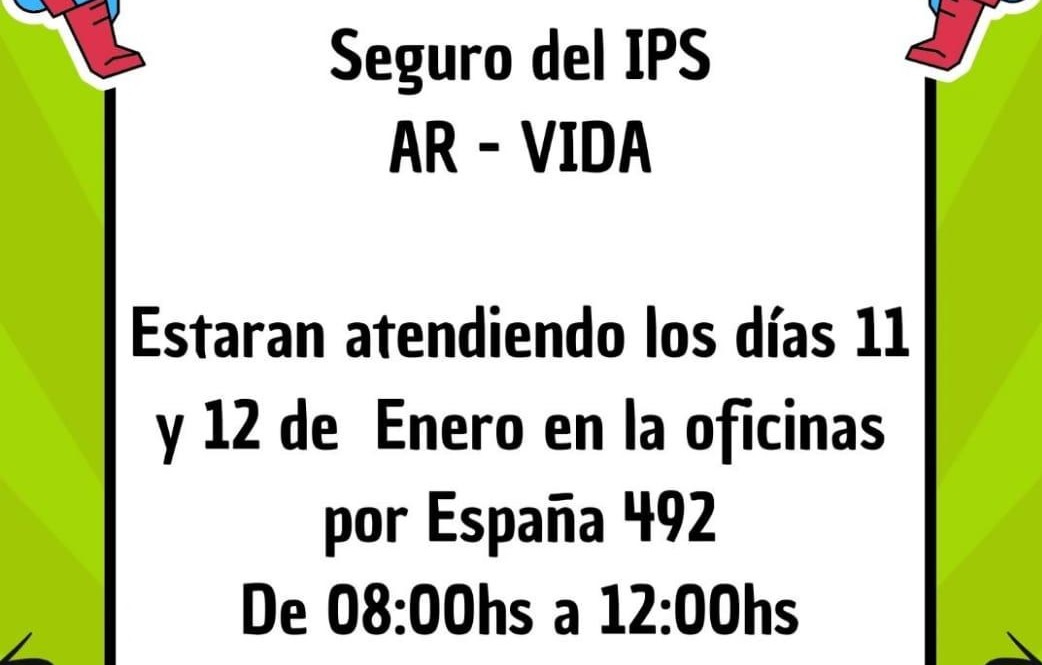 SEGURO DEL IPS AR VIDA BRINDARÁ ATENCIÓN A JUBILADOS Y PENSIONADOS EN GOYA