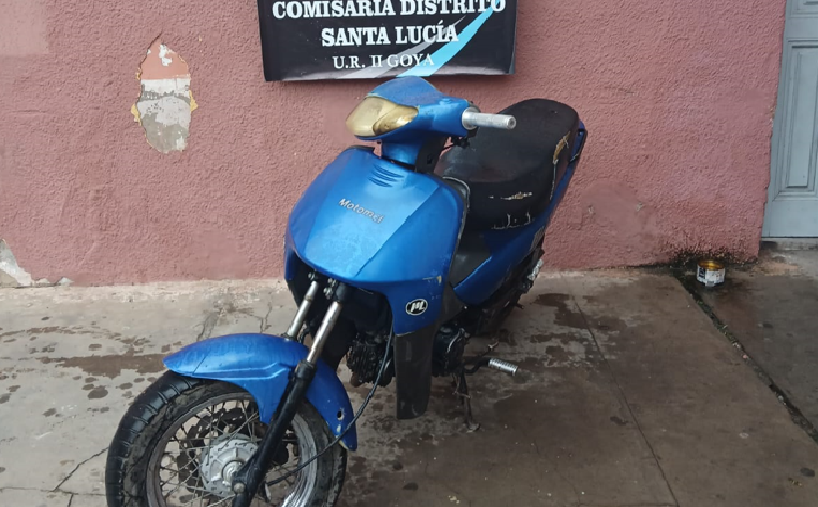 RECUPERARON UNA MOTO ROBADA TRAS UN OPERATIVO POLICIAL