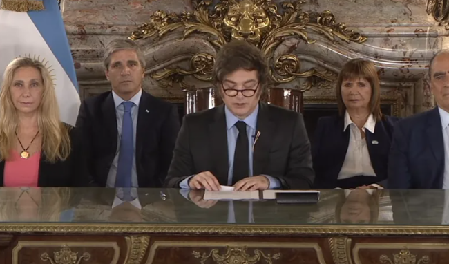 Javier Milei, por cadena nacional: "El cepo cambiario es una aberración que no debería haber existido"