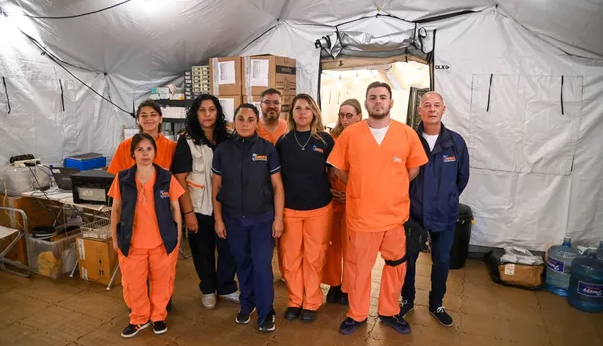 Inundaciones en Bahía Blanca: se habilitó un hospital de campaña montado por el Ejército