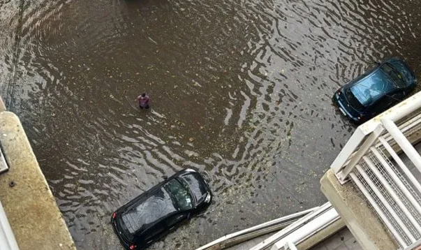 Un fuerte temporal azotó a Rosario