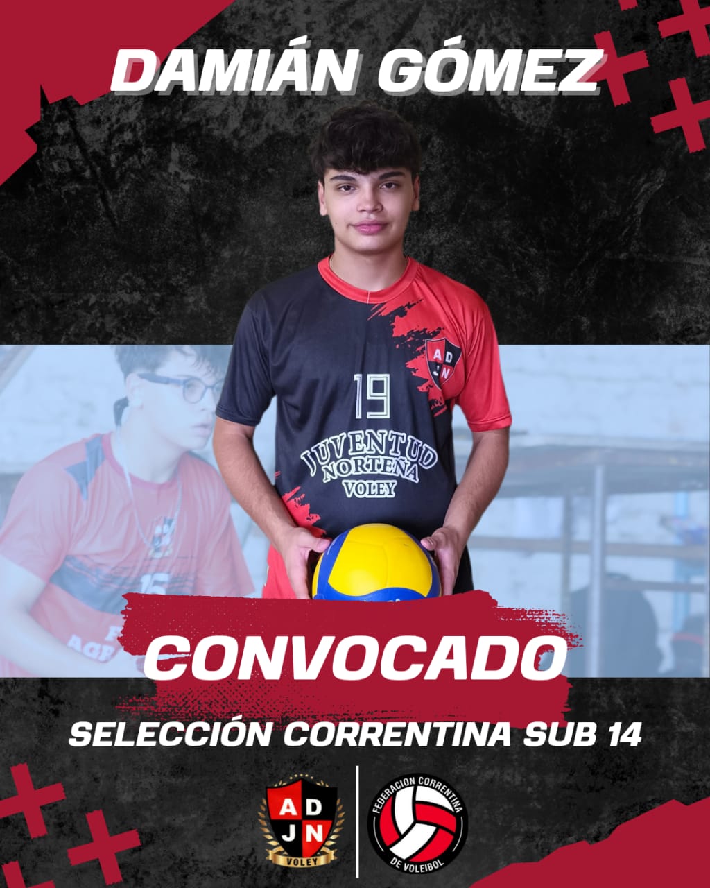 VÓLEIBOL SUB 14: JOVEN GOYANO FUE SELECCIONADO PARA PARTICIPAR DEL CAMPEONATO NACIONAL